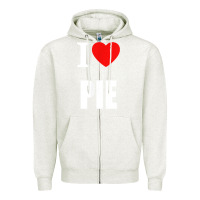 Oatmeal Heather retro vintage classic i love pie for pie lovers cooks chefs t shirt Zipper Hoodie - linhVisuals
