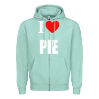 Seafoam retro vintage classic i love pie for pie lovers cooks chefs t shirt Zipper Hoodie - linhVisuals