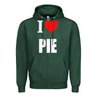 Sports Green retro vintage classic i love pie for pie lovers cooks chefs t shirt Zipper Hoodie - linhVisuals