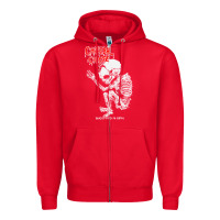 Red butchered at birth Zipper Hoodie - linhVisuals