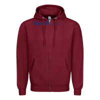 Burgundy Baruch College Zipper Hoodie - linhVisuals