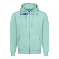 Seafoam Baruch College Zipper Hoodie - linhVisuals