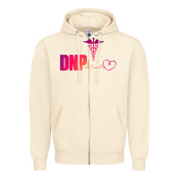 Sandshell dnp doctor of nursing practice heartbeat color rn nurse Zipper Hoodie - linhVisuals