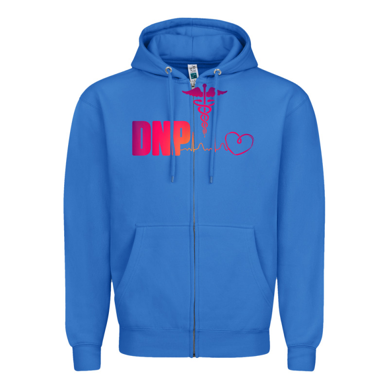Dnp Doctor Of Nursing Practice Heartbeat Color Rn Nurse Zipper Hoodie by linhVisuals | Teevron