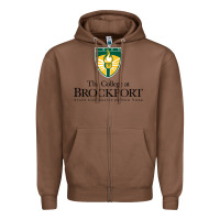 Chestnut SUNY Brockport College Zipper Hoodie - linhVisuals