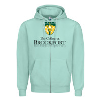 Seafoam SUNY Brockport College Zipper Hoodie - linhVisuals