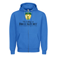 True Royal SUNY Brockport College Zipper Hoodie - linhVisuals