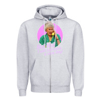 Heather Grey dorothy zbornak Zipper Hoodie - linhVisuals
