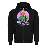 Black dorothy zbornak Zipper Hoodie - linhVisuals