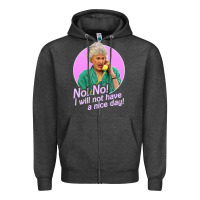 Charcoal Heather dorothy zbornak Zipper Hoodie - linhVisuals