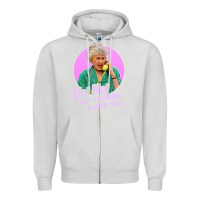 Dove Grey dorothy zbornak Zipper Hoodie - linhVisuals