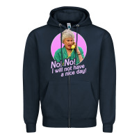 Navy dorothy zbornak Zipper Hoodie - linhVisuals