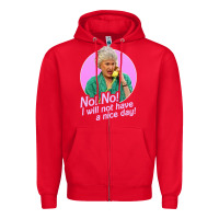 Red dorothy zbornak Zipper Hoodie - linhVisuals
