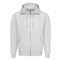 Dove Grey Bryn Mawr College Zipper Hoodie - linhVisuals