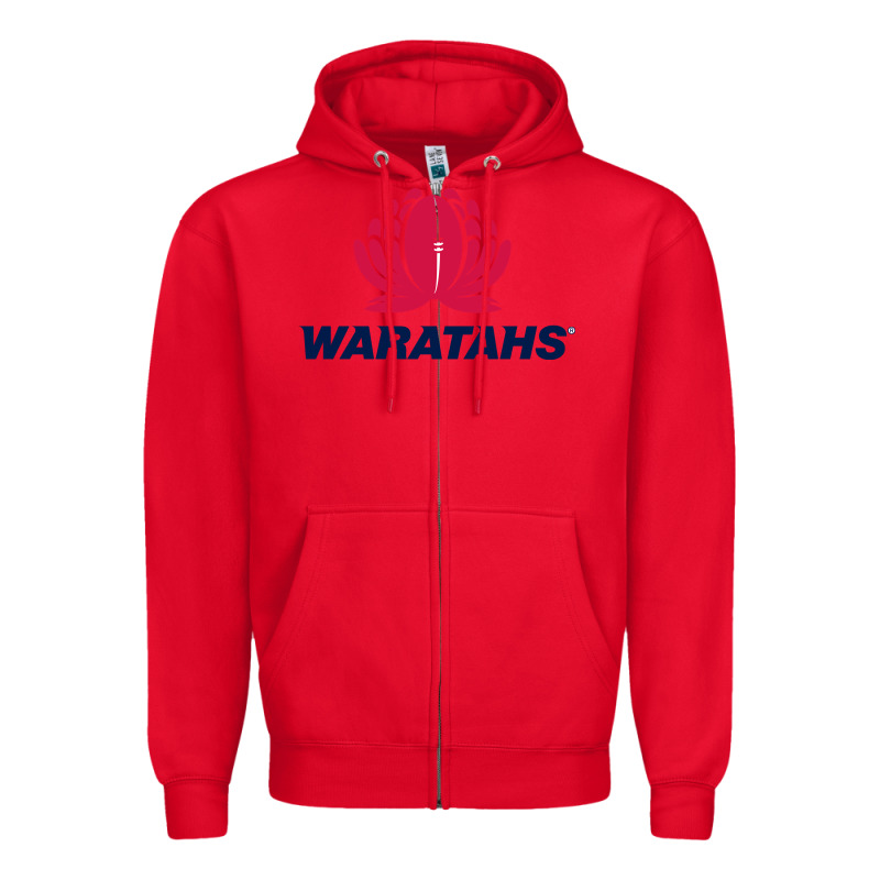 New South Wales Waratahs Rugby Super League Zipper Hoodie by linhVisuals | Teevron