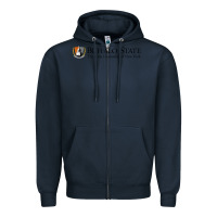 Navy SUNY Buffalo State College Zipper Hoodie - linhVisuals