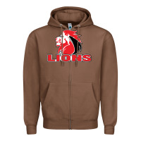 Chestnut lions rugby super league Zipper Hoodie - linhVisuals