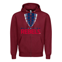 Burgundy melbourne rebels rugby super league Zipper Hoodie - linhVisuals