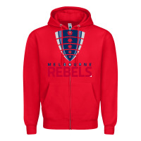 Red melbourne rebels rugby super league Zipper Hoodie - linhVisuals