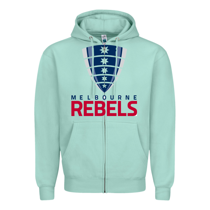 Melbourne Rebels Rugby Super League Zipper Hoodie by linhVisuals | Teevron