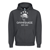 Smoke olympiakos greek Zipper Hoodie - linhVisuals