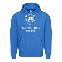 Olympiakos Greek Zipper Hoodie | Teevron