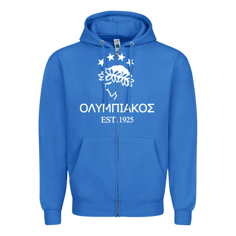 Olympiakos Greek Zipper Hoodie by linhVisuals | Teevron