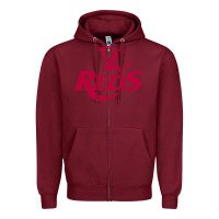 Burgundy queensland reds rugby super league Zipper Hoodie - linhVisuals