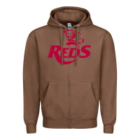 Chestnut queensland reds rugby super league Zipper Hoodie - linhVisuals