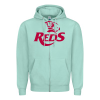 Seafoam queensland reds rugby super league Zipper Hoodie - linhVisuals