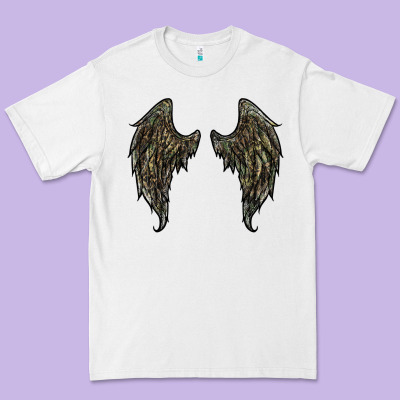 Leopard Camouflage Wings Premium Tee Designed By Ranaportraitstore