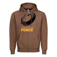 Chestnut western force rugby super league Zipper Hoodie - linhVisuals