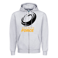 Heather Grey western force rugby super league Zipper Hoodie - linhVisuals