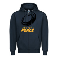 Navy western force rugby super league Zipper Hoodie - linhVisuals