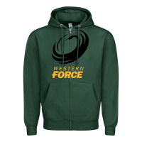 Sports Green western force rugby super league Zipper Hoodie - linhVisuals
