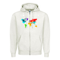 Oatmeal Heather world central kitchen Zipper Hoodie - linhVisuals
