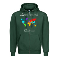 Sports Green world central kitchen Zipper Hoodie - linhVisuals
