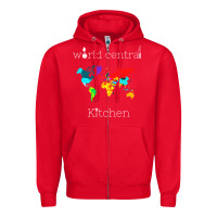 Red world central kitchen Zipper Hoodie - linhVisuals