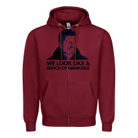 Burgundy an unimpressed guenther steiner Zipper Hoodie - linhVisuals