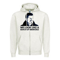 Oatmeal Heather an unimpressed guenther steiner Zipper Hoodie - linhVisuals