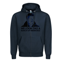 Navy an unimpressed guenther steiner Zipper Hoodie - linhVisuals