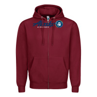 Burgundy alaska eskimo Zipper Hoodie - linhVisuals