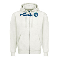 Oatmeal Heather alaska eskimo Zipper Hoodie - linhVisuals