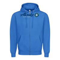 True Royal alaska eskimo Zipper Hoodie - linhVisuals