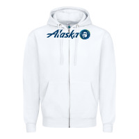 White alaska eskimo Zipper Hoodie - linhVisuals