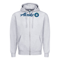 Heather Grey alaska eskimo Zipper Hoodie - linhVisuals