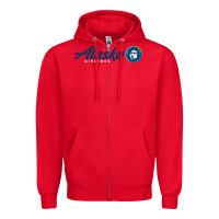 Red alaska eskimo Zipper Hoodie - linhVisuals