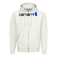 Oatmeal Heather carhartt Zipper Hoodie - linhVisuals