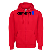 Red carhartt Zipper Hoodie - linhVisuals