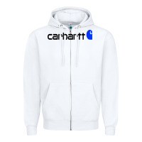 White carhartt Zipper Hoodie - linhVisuals